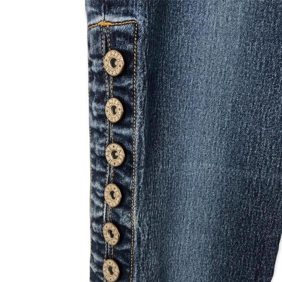 Y2K Button Side Bootcut Jeans - Picture 4 of 4